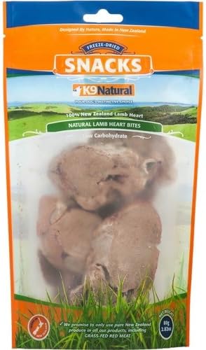 K9 Natural Lamb Heart Bites Freeze-Dried Dog Treats