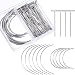 Bememo 70 Pieces Wig Making Pins Needles Set, Wig T Pins and C Curved Needles Hair Weave Needles for Wig Making, Blocking Knitting, Modelling and Crafts
