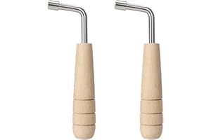 NICENEEDED 2 PCS Lyre Tuning Wrench, 4mm/0.15in Lever Harp Wrench Universal L-Shape Lyre Tuning Wrench, Kantele Tuning Key To