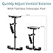 FLYCAM HD-3000 Handheld Stabilizer for DSLR Video Cameras. Quick Micro Balancing, Telescopic Centre Post w 3-axis Gimbal Handle. Free Table Clamp & Quick Release Plate. (FLCM-HD-3-QT)