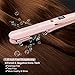 CREATESTAR 1 inch Infrared Flat Iron Ceramic Ionic Hair Straightener with Adjustable Temp | Dual Voltage | Incl Glove & Pouch Travel Hair Straightening Iron for Shiny & Silky Hair -Pinkthumb 2