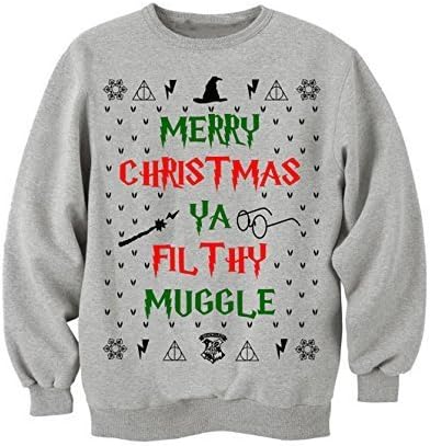 ugly christmas sweater for women harry potter muggle ya filthy animal