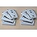 Wotefusi Car New 8 Pieces Left & Right Chrome Trim Side Door Hinges Covers Molding Trim Set For Jeep Wrangler JK 2007-2015 2008 2009 2010 2011 2012 2013 2014