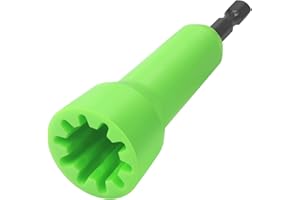 HOTETRI Wire Twisting Tool, Compatible with Wire Nut Driver, Spin Twist Wire Connector Socket Wire Twisting Spinner with 1/4" Chuck, Enhanced Wiring Efficiency (Green, 1 PCS)