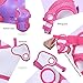 eNilecor Kid's Skating Roller Blading Wrist Elbow Knee Pads Blades Guard Gift for Children's Day, Christmas Pack of 6 (Purple/Pink, S)