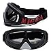 MIGAGA UV Protection Ski Goggles Outdoor Sports Unisex Ski Glasses CS Army Tactical Military Eyewear Windproof Snowmobile Bicycle Motorcycle Protective Glasses with Adjustable Straps (Black)