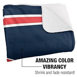 Shippensburg University Primary Logo Stripes Sherpa