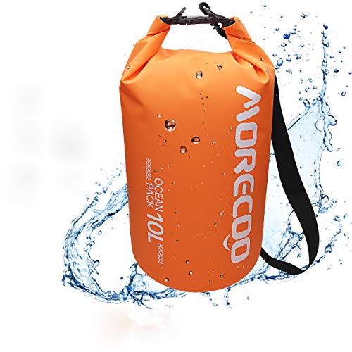 MORECOO Waterproof Bag Floating Ultra Light Dry Bag Outdoor Sports Sweatproof Dry Backpack 5L/10L for Kayaking/Rafting/Boating/Swimming/Camping/Hiking/Beach/Fishing (Orange, 20L) - Thumbnail 6