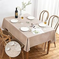 AUSSPVOCT Textured Tablecloth Round 60 Inch