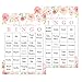 InvitationHouse Pink Floral Baby Shower Bingo Cards - Prefilled Baby Bingo Games - Set of 24