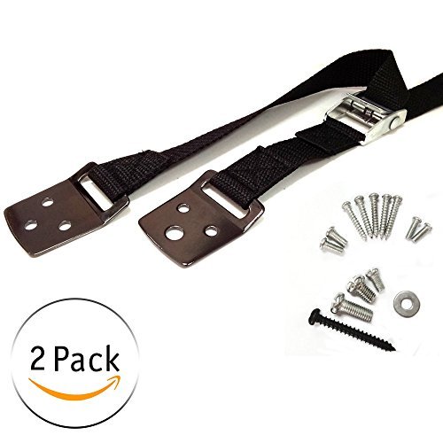 Heavy Duty Furniture Anchors For Baby Proofing (Set of 2) - Furniture Wall Anchors and TV Safety Strap to Protect Babies, 2 Easy Installation Furniture Safety Wall Straps, Bookshelf Anchors to Wall