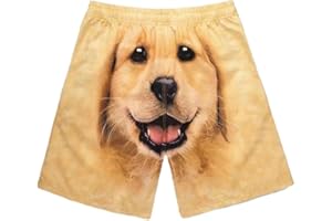 Funny Dog Shorts Casual Walking Sleepwear 3D Printed Men's Summer Shorts Breathable Funny Shorts Cute Underpant Animal