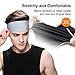 EasYoung Headbands for Men, 6/3/2 Pack Sweat Bands Headbands Men's Sport Cooling Headbands for Running, Crossfit, Working Out and Performance Stretch Guys Hairbands.