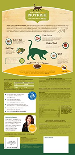 Rachael Ray Nutrish Natural Dry Cat Food, Chicken & Brown Rice