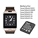 3Pcs 3.7V Rechargeable Li-ion Polymer Battery for Smart Watch DZ09 QW09 W8