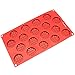 Freshware SM-137RD 18-Cavity Silicone Mini Round Waffle, Cookie, Chocolate, Candy and Gummy Mold
