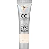 IT Cosmetics CC+ Cream - Natural Full Coverage Foundation With SPF 50+, Color Corrector & Anti-Aging Hydrating Serum, Hyaluronic Acid + Peptides, Lightweight Up To 24H Wear, All Skin Types