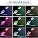 TORCHSTAR Multicolor LED Glass Edge Lighting Kit: 4pcs LED Glass Shelf Lights + Controller + IR Remote + UL Listed Power Adapter for Glass Shelf, Glass Cabinet, Countertop Decorative Lighting