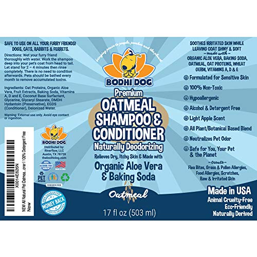 Bodhi Dog Oatmeal Shampoo & Conditioner Naturally Deodorize Dogs