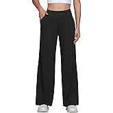 Wide Leg Dress Pants Women Yoga Athletic Sweatpants High Waisted with Pockets Stretch Work Trousers Casual Slacks