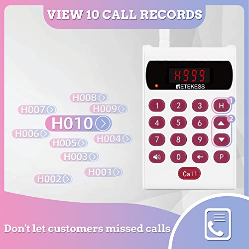 Retekess TD161 Pager System, Pagers For Restaurants, Transmitter With