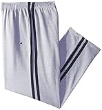 Champion Men's Big & Tall Open Bottom Double Stripe Fleece Sweatpant