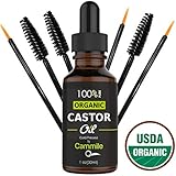 Organic Castor Oil - For Hair, Eyelashes, and Eyebrows Growth 1 oz 30ml