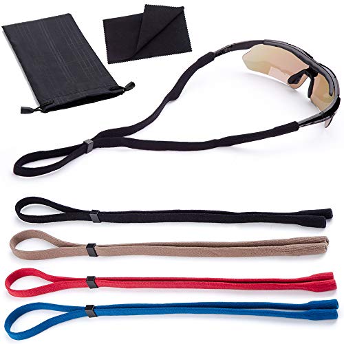 Sunglasses Glasses Straps 4 Pack Adjustable Universal Fit Retainer