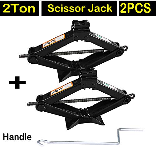 Buy Universal Scissor Jack 2 Ton Wind Up Lift Floor Jacks 14 Inch