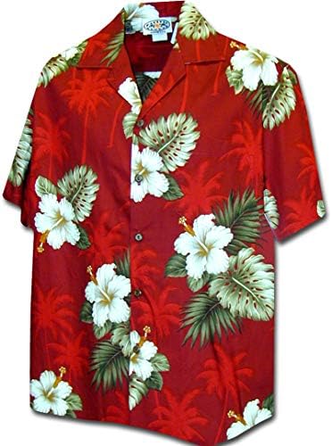 Amazon.com: Pacific Legend Parrots Hawaiian Shirt Red 3531-S