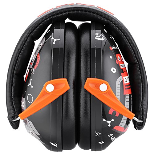 Snug Kids Earmuffs/Best Hearing Protectors - Adjustable Headband Ear Defenders for Children and Adults Robots