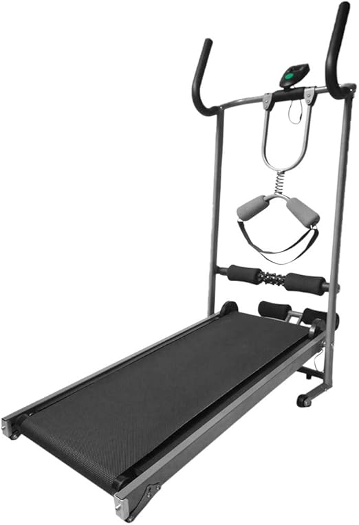 Folding Vibration Treadmill, Straight and Curved Handrails 4in1