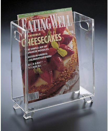 Clear Acrylic Magazine Holder or Wastebasket by Huang Acrylic