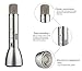 Karaoke Microphone Bluetooth Speaker Universal for Music Playing Singing and Recording Handheld Wireless Mic (Silver)