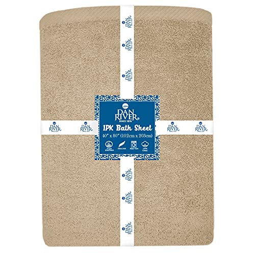 DAN RIVER 100 Cotton Bath Sheet Jumbo Size Soft Bath Sheets