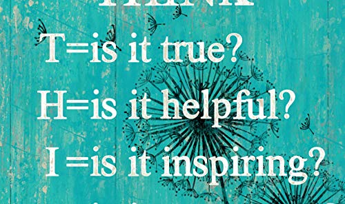 Visual-Art-Decor-Inspirational-Before-You-Speak-Think-Sign-Canvas-Prints-Wall-Art-Framed-and-Stretched-Motivational-Quotes-for-Classroom-Home-Office-Bedroom-Living-Room-Decoration-01-Teal-16x20