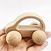 Montessori Nursing Wooden Teether Car Wooden Rattles Baby Fun and Interesting Toys beech wood