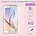 LeYi for Galaxy S6 Case with Tempered Glass Screen Protector Girls Women, Glitter Bling Shiny Moving Quicksand Liquid Clear TPU Protective Phone Case Cover Samsung Galaxy S6 ZX Rose Gold