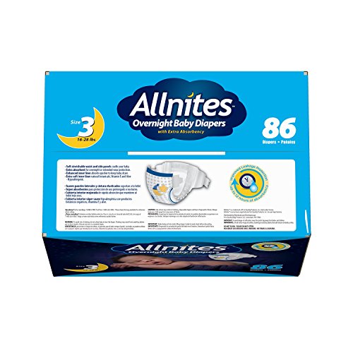 Allnites Overnight Baby Diapers (Size 3, 86Count) Buy Online in UAE