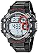 Armitron Sport Men's 40/8309RED Grey Cased Digital Chronograph Black Resin Strap Watch