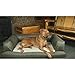 Great Dane - XL Dog Bed Hypo-loft Fiber and Orthopedic Foam - Removable-cover Baxter Dog Couch - Sage/Cream by Hidden Valley