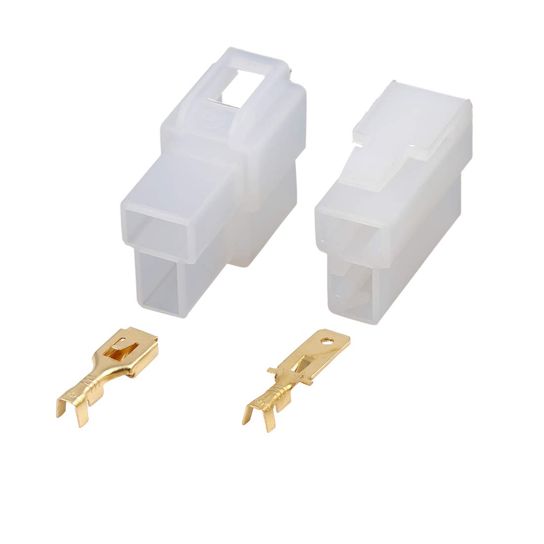 X AUTOHAUX 10 Sets 2 Pin Car Vehicle Electrical Wire Connector Terminal Housing