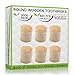 Bamboo Wooden Toothpicks (3000 Bulk Pack) - Round, Strong, Splinter-Free for Teeth and Appetizers