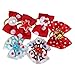 BQLZR Pet Dog Hair Bows Accessories With Rubber Bands Pack Of 20