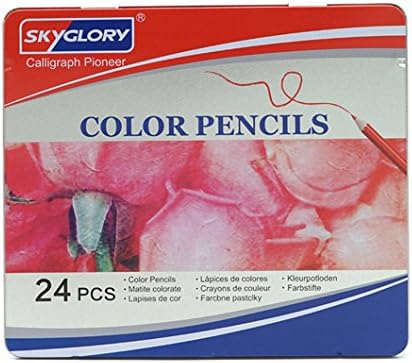 TimedMALL Oily Color Lead Art Tools Soft 12/24/36/72 Color Iron Boxed Children Graffiti Environmental Color Pencil and Adult Coloring