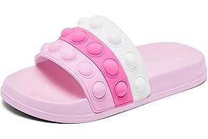 Engtoy Kid Boys Girls Slides Sandals For Kid Unisex Child Slippers Lightweight Non-slip Open Toe Comfy Shower Beach Funny Slide Sandals