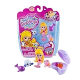 Splashlings Mermaid 6 Pack Playset - One Mermaid, Four, And One Treasure Shell (Wave 1)