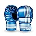Sanabul Core 7 oz Hybrid Gloves (Blue/Silver, L/XL)