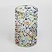Mexican Blown Glass Pitcher and 6 Drinking Glasses Confetti Rocks