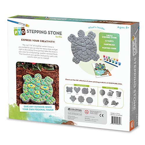 MindWare Paint Your Own Stepping Stone Turtle Weather Resistant